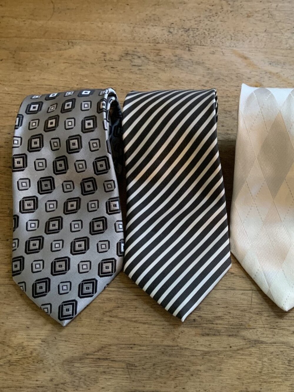 Men's Classic Neckties. Lot Of Four TIES. 56"